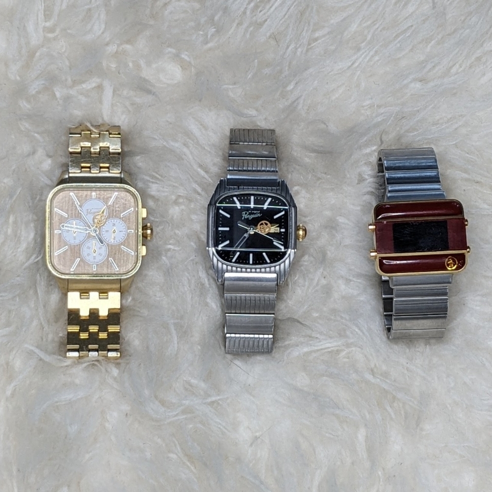 Original Penguin Watch set by Seiko